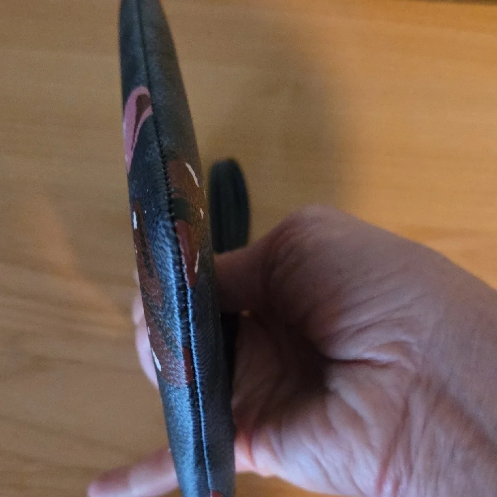 NWOT - Coach Navy Wristlet with Cherry Design - Picture 5 of 8